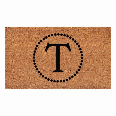 Calloway Mills Monogram Door Mat, Black, Natural, 24 in W x 36 in L 108212436T